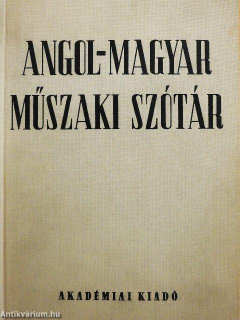 Angol-magyar műszaki szótár