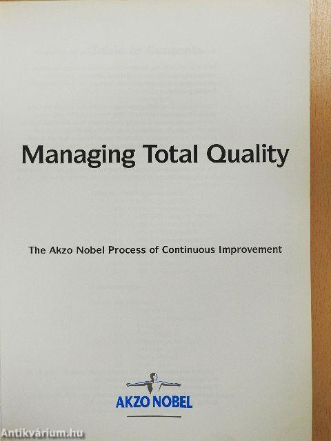 Managing Total Quality