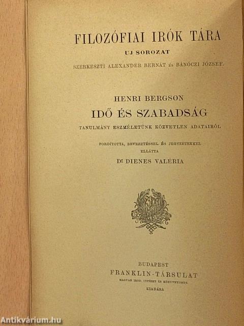 Idő és szabadság