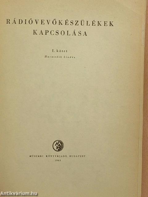 Rádióvevőkészülékek kapcsolása I.