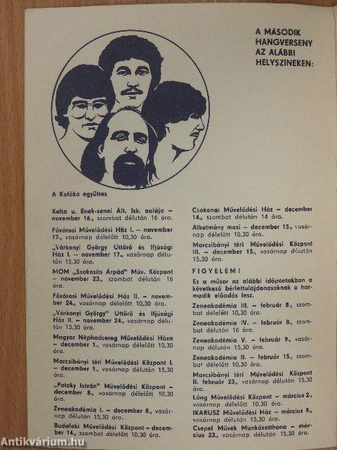 Mesélő Muzsika 1985/6.