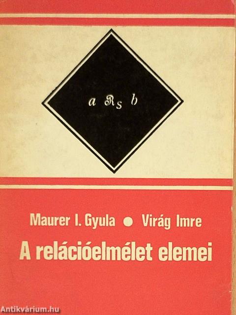 A relációelmélet elemei