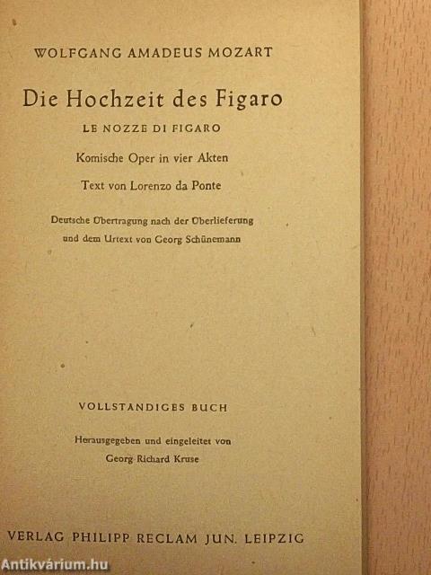 Die Hochzeit des Figaro