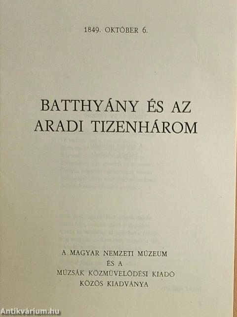 Batthyány és az aradi tizenhárom