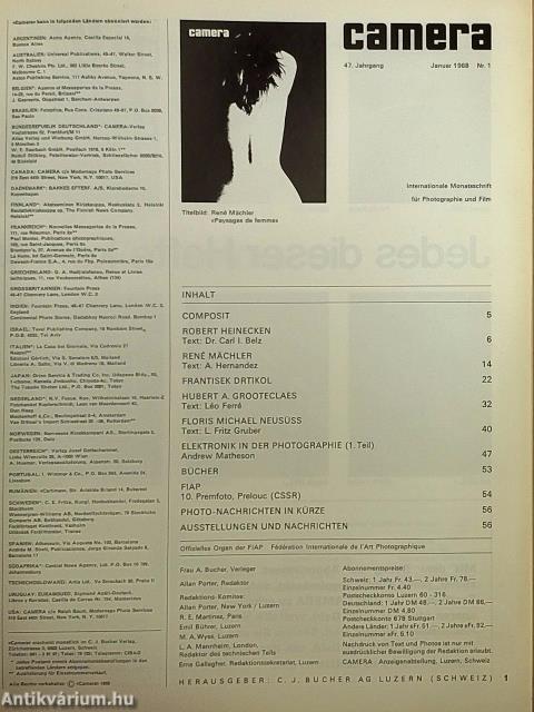 Camera Januar-Dezember 1968