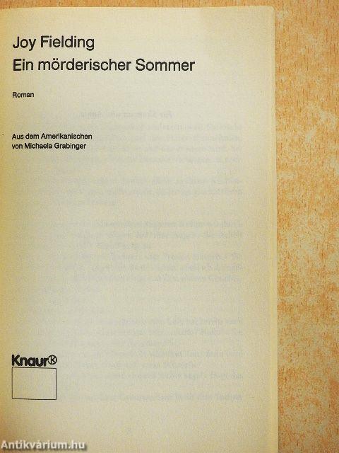 Ein mörderischer Sommer