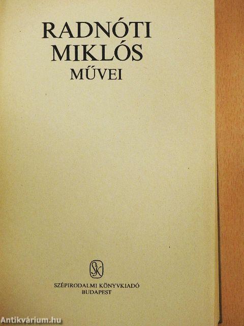 Radnóti Miklós művei