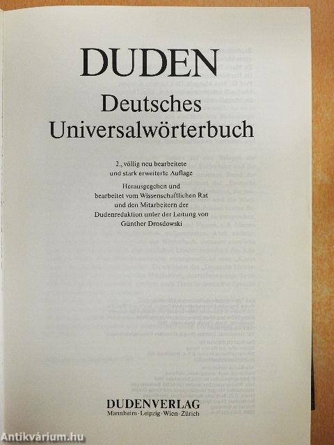 Duden - Deutsches Universalwörterbuch A-Z