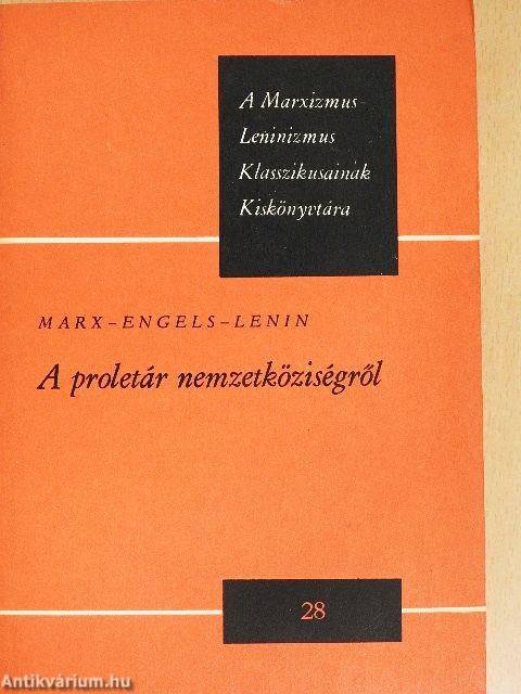 A proletár nemzetköziségről