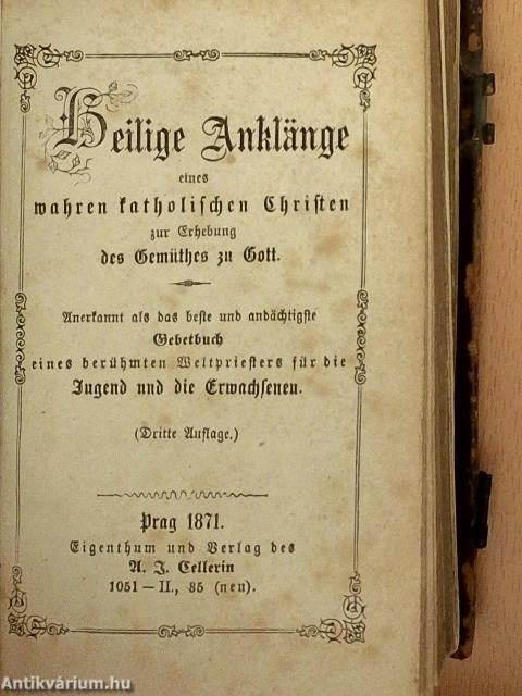 Heilige Anklänge (gótbetűs)