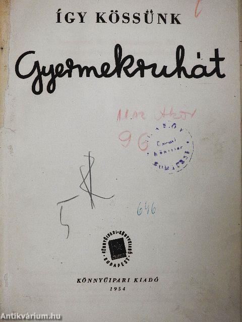 Így kössünk gyermekruhát