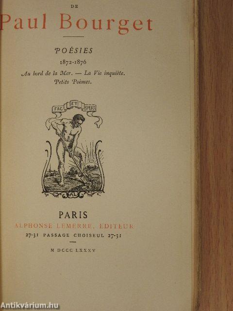 Oeuvres de Paul Bourget