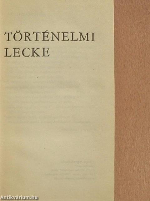 Történelmi lecke