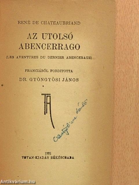 Az utolsó Abencerrago