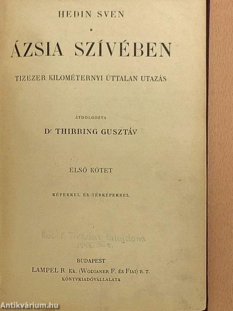 Ázsia szívében I. (töredék)