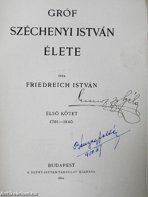 Gróf Széchenyi István élete I-II.