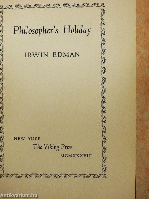 Philosopher's Holiday