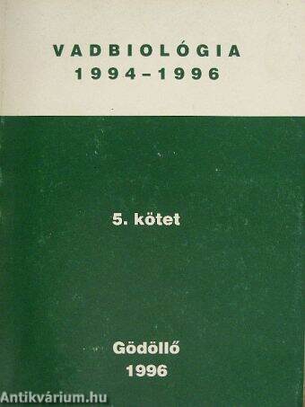 Vadbiológia 1994-1996. 5.