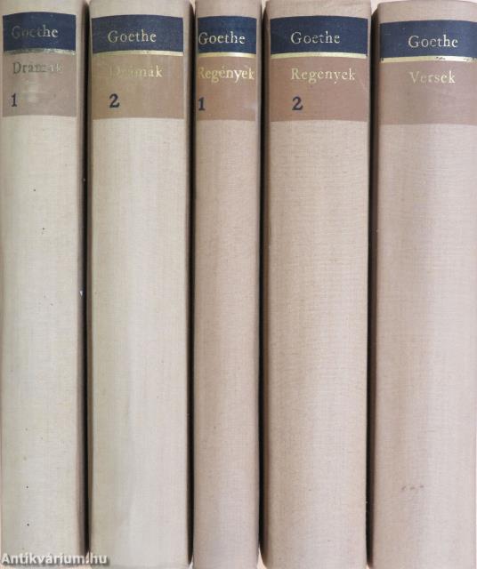 Goethe válogatott művei I-V.