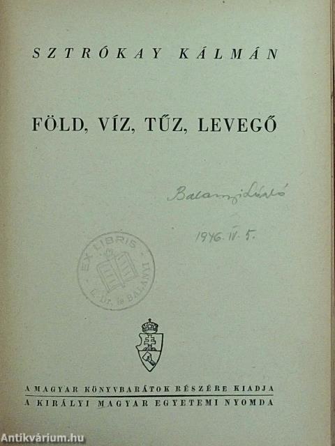 Föld, víz, tűz, levegő