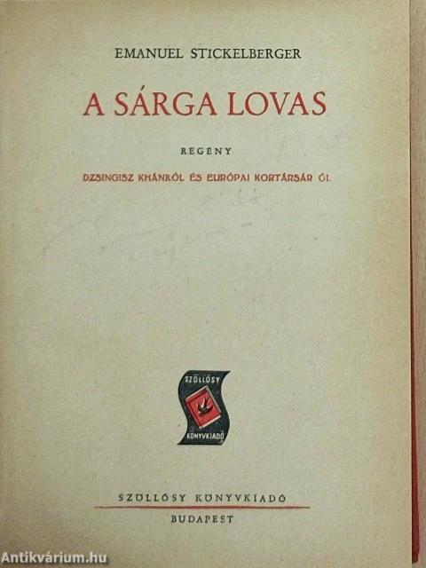 A sárga lovas