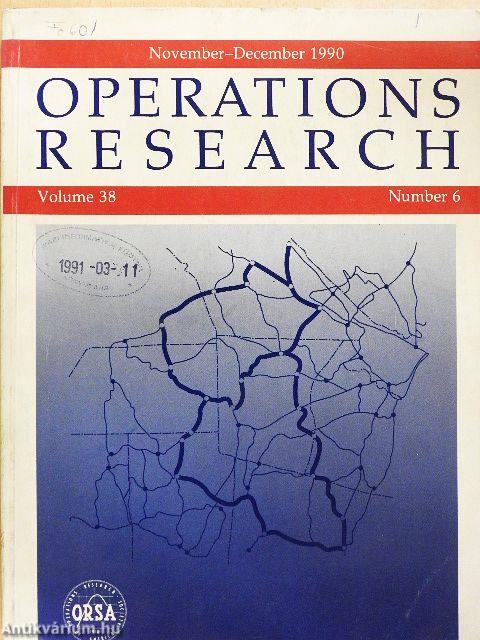 Operations Research November-December 1990