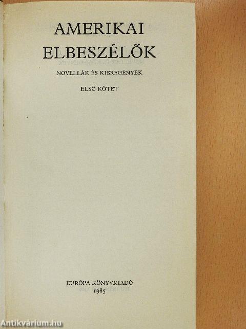 Amerikai elbeszélők I-II.