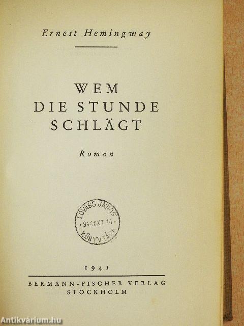 Wem die Stunde schlägt