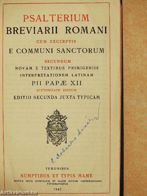 Psalterium Breviarii Romani