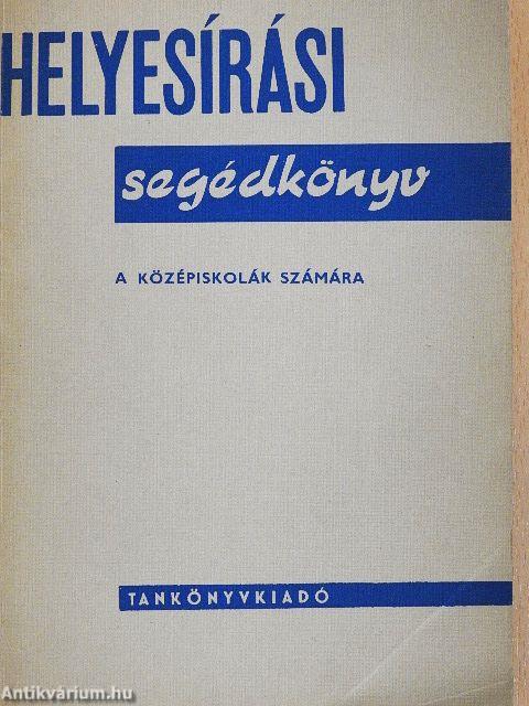 Helyesírási segédkönyv