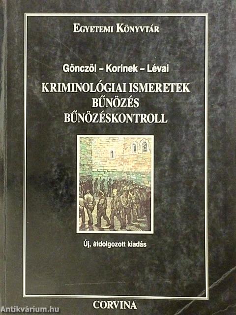 Kriminológiai ismeretek 