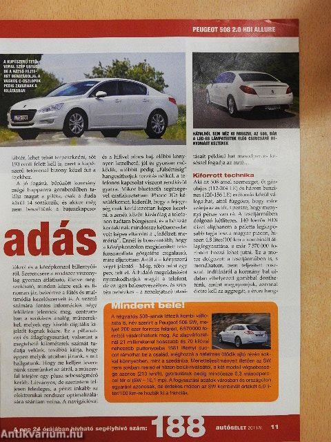 Autósélet 2011. szeptember