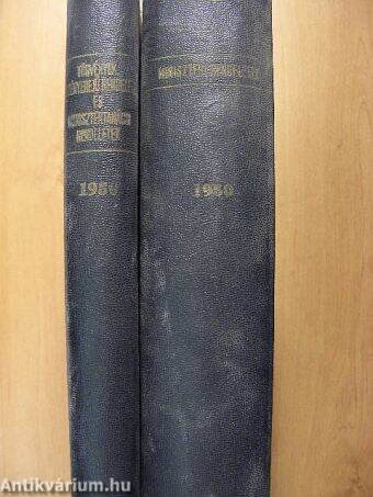 Törvények és rendeletek hivatalos gyűjteménye 1950. I-II.