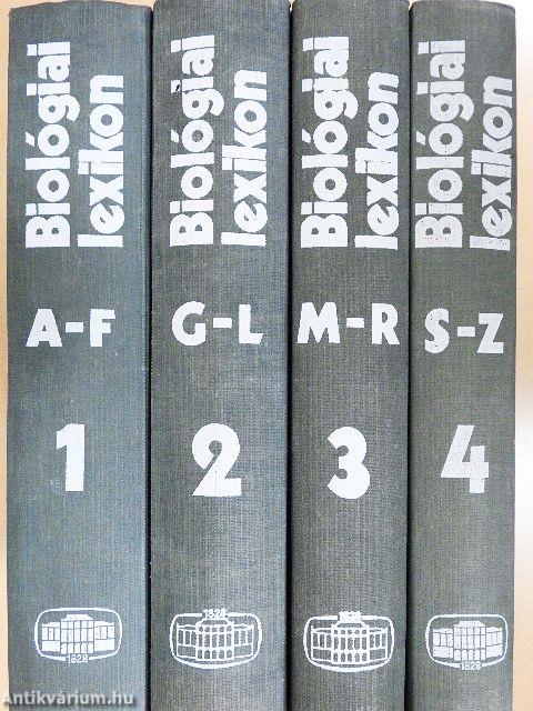 Biológiai lexikon 1-4.