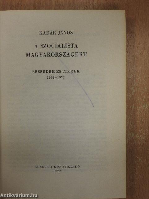 A szocialista Magyarországért