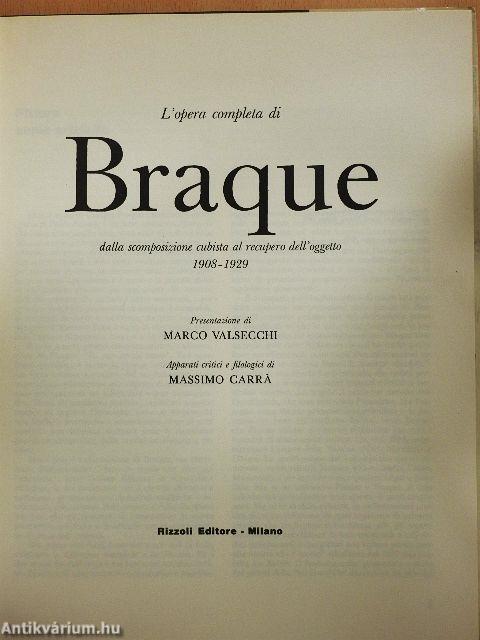L'opera completa di Braque