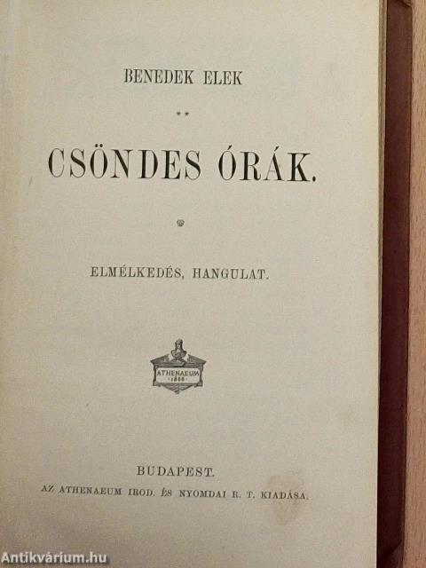 Csöndes órák