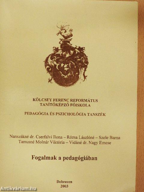 Fogalmak a pedagógiában