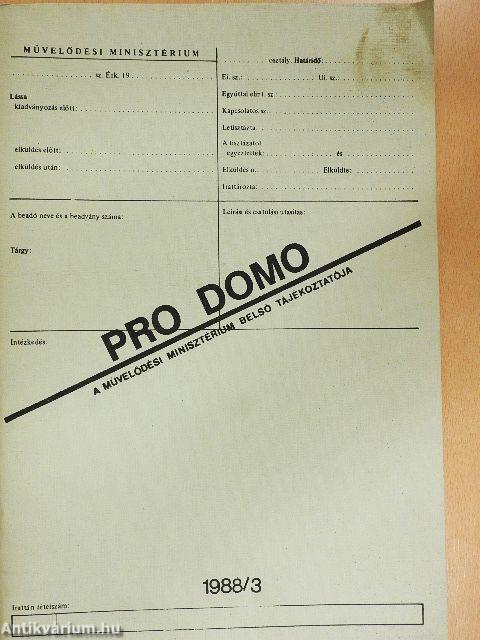 Pro domo 1988/3