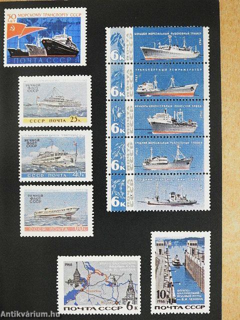 Transport and Communications shown on Soviet Postage Stamps