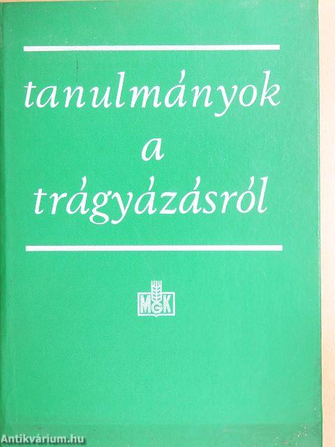 Tanulmányok a trágyázásról