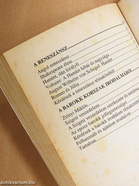 Kötelező olvasmányok elemzése 1.