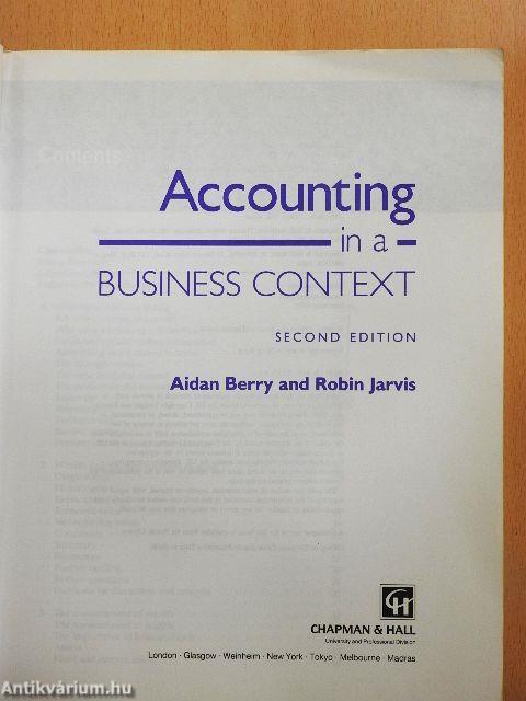 Accounting in a Business Context