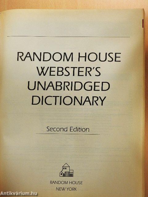 Random House Webster's Unabridged Dictionary