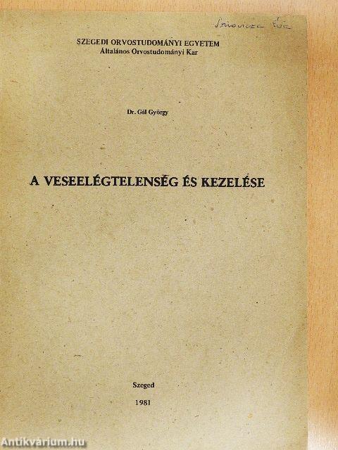 A veseelégtelenség és kezelése