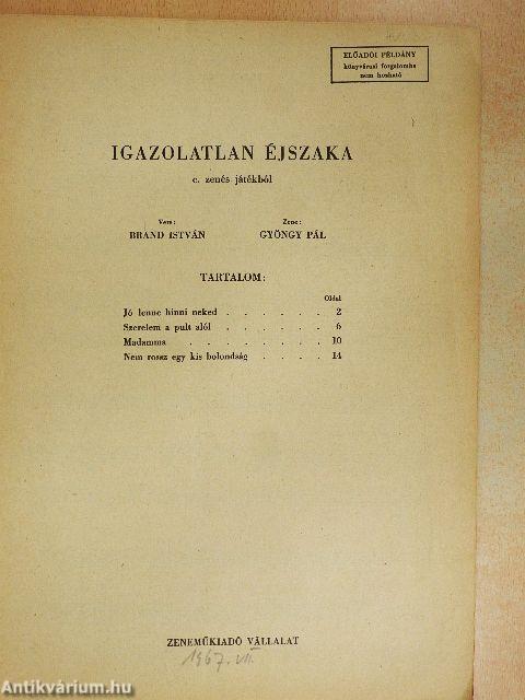 Igazolatlan éjszaka