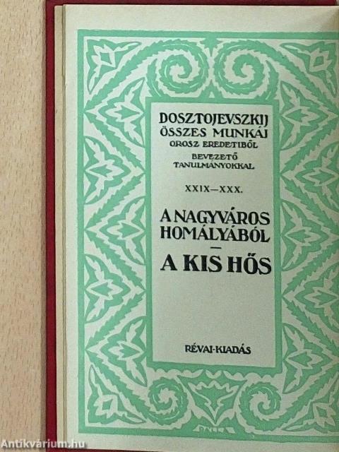 A nagyváros homályából/A kis hős