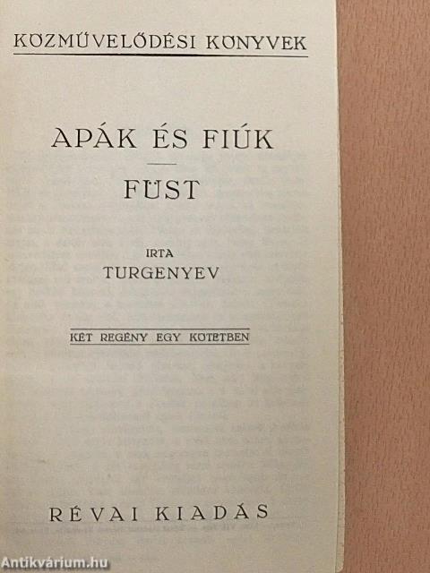 Apák és fiúk/Füst