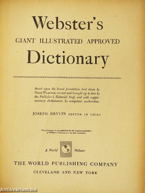 Webster's Giant Illustrated Approved Dictionary