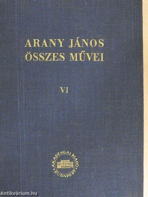 Arany János összes művei VI.